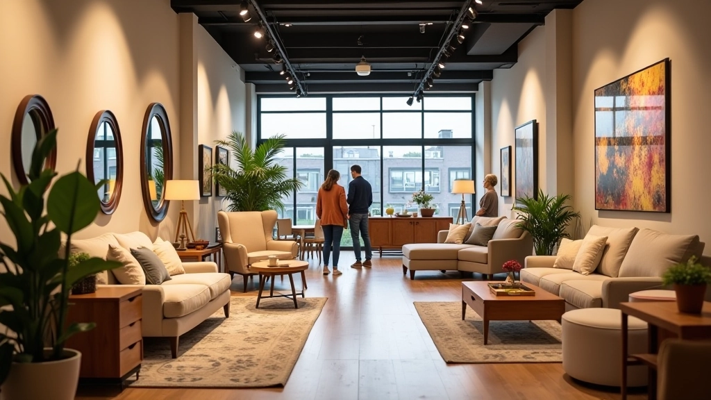 sylvietheriault s.r.o. showroom displaying curated furniture collection